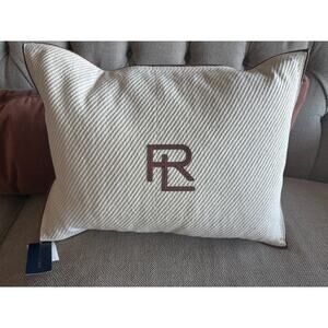 New Ralph Lauren Jean Basketweave Decorative Throw Pillow 15" x 20"